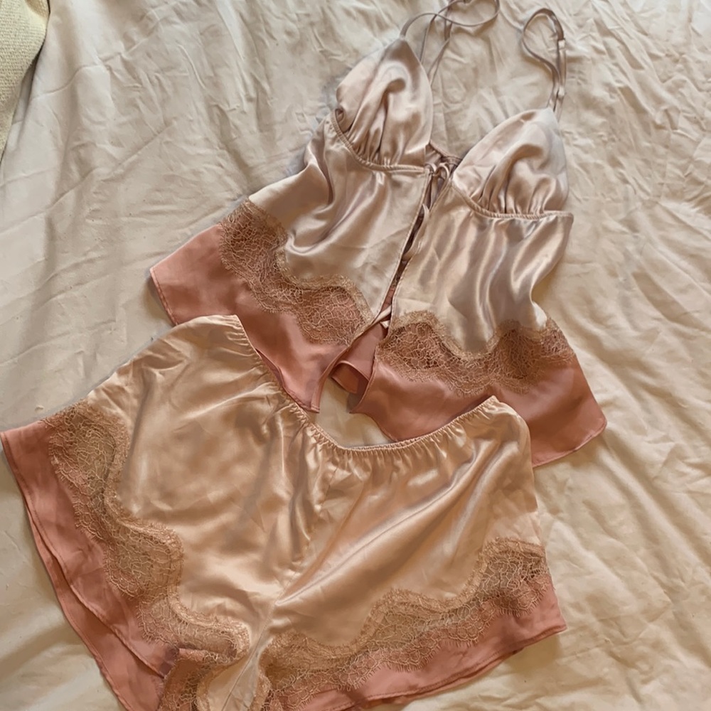 Victoria’s Secret Satin Lingerie Pajamas